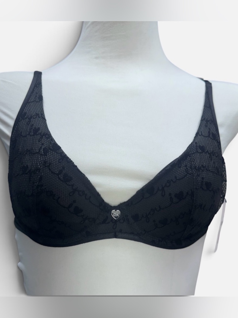 Calvin Klein I Love You Unlined Demi Balconette Bra nwt size 34b